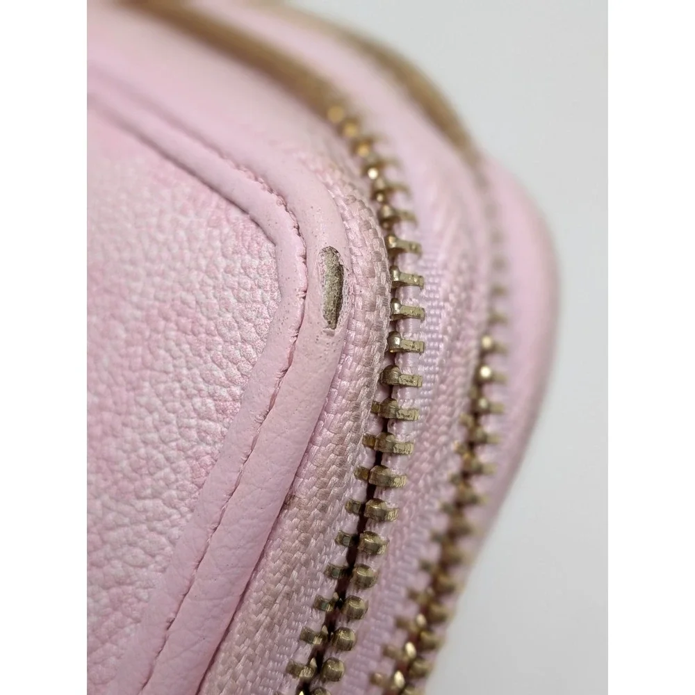 Juicy Couture State Of My Heart Medium Double Zip Around Wallet Light Pink